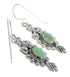 Southwestern Turquoise And Silver Hook Dangle Earrings RX54637
